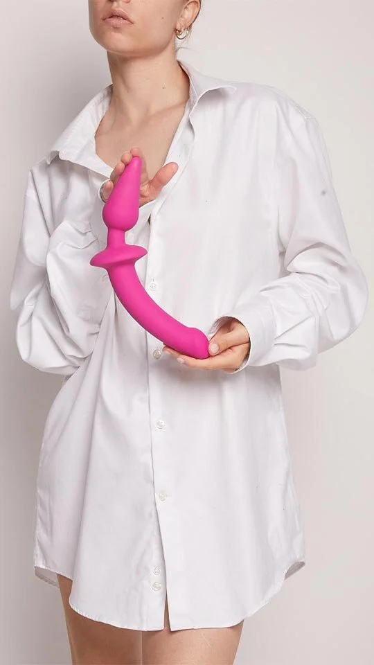 Strap-on-me 2-IN-1 DILDO & BUTT Pink XXL – Bild 2