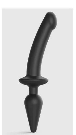 Strap-on-me 2-IN-1 DILDO & BUTT Schwarz Large