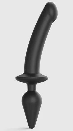 Strap-on-me 2-IN-1 DILDO & BUTT Schwarz XXL