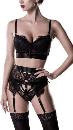 Grey Velvet 3-teiliges Dessous-Set