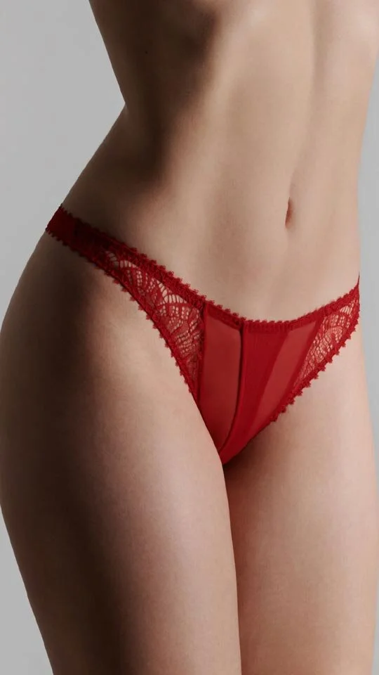 Maison Close Accroche Coeur String Rot