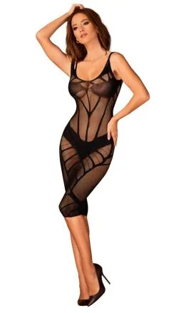 Ärmelloses Netzkleid