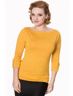 Banned Addicted Sweater Senfgelb