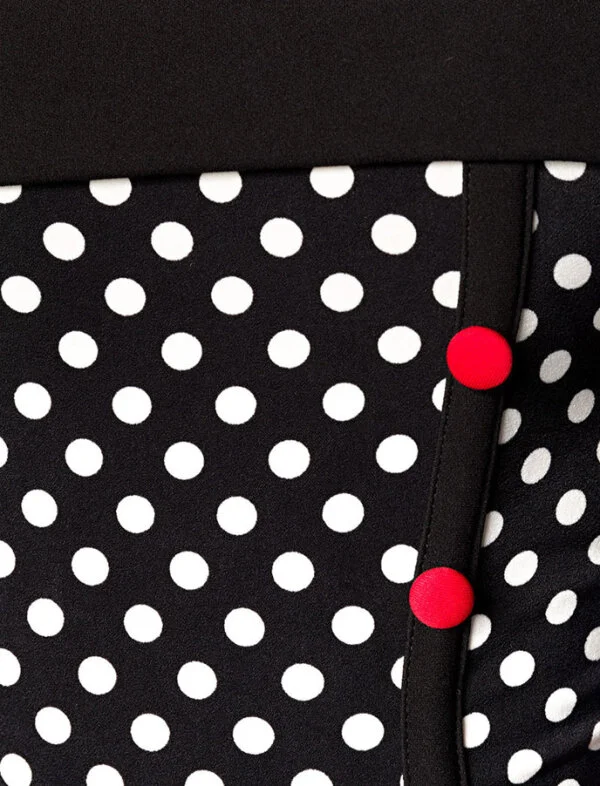 Belsira Dot Polka Jersey Top – Bild 3