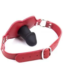 Big Lips Penis-Knebel Rot