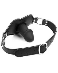 Big Lips Penis-Knebel Schwarz