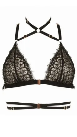 Impudique By Charlotte Catanzaro Bijou Brassière Noir