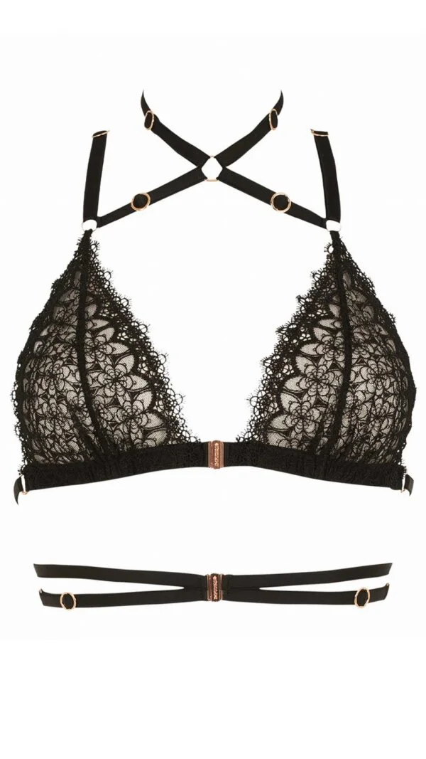 Impudique By Charlotte Catanzaro Bijou Brassière Noir
