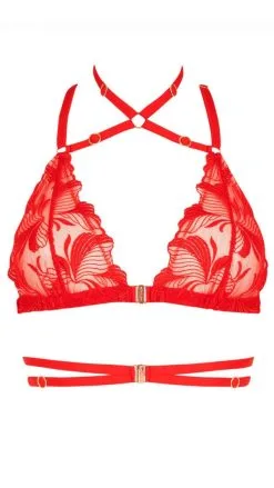 Impudique By Charlotte Catanzaro Bijou Brassière Rouge