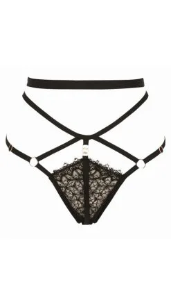 Impudique By Charlotte Catanzaro Bijou String Noir