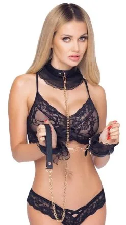 Bondage-Set Mit Plissee-Rüschen