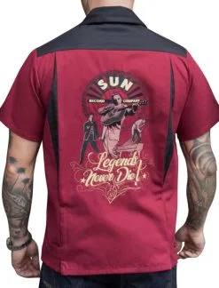 Bowling Hemd Sun - Legends Never Die
