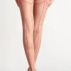 Maison Close Burlesque Nylons Taupe Mit Neonpinker Naht