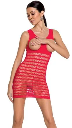 Passion Busenfreies Minikleid Rot