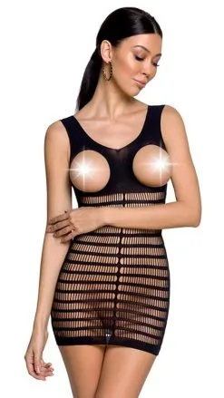 Passion Busenfreies Minikleid Schwarz