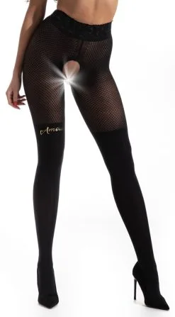 Amour Cat Girl Ouvert-Strumpfhose
