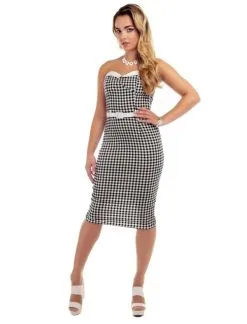 Collectif Monica Gingham Kleid