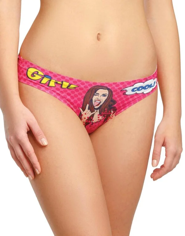 Mememe Comic Fans Pink Thong