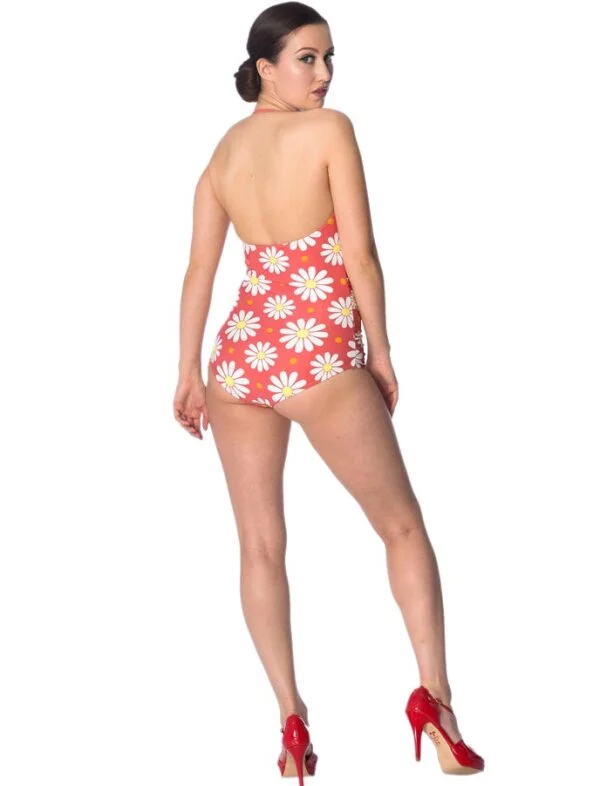 Banned Crazy Daisy Swimsuit Red – Bild 6