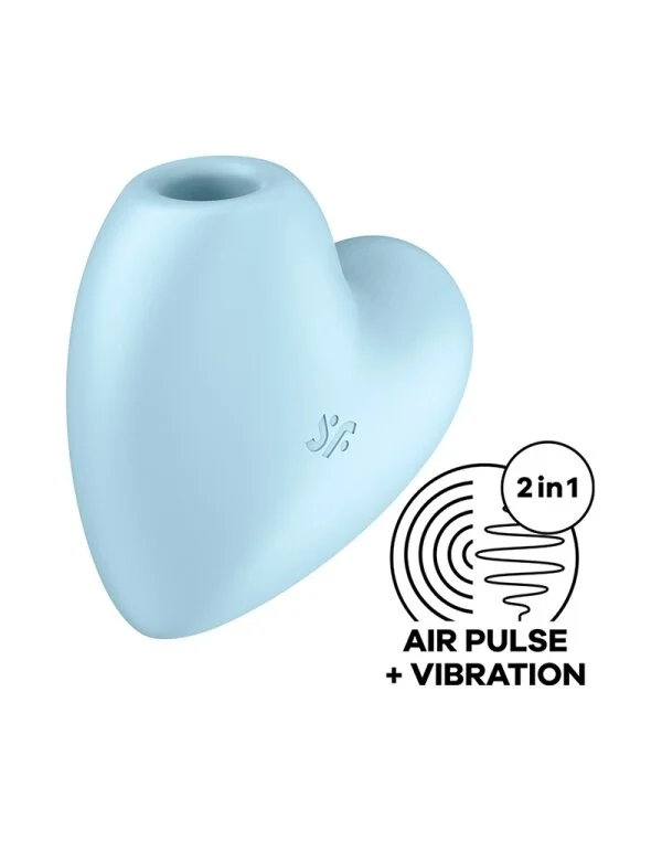 Satisfyer Cutie Heart - Luftimpuls Vibrator Blau – Bild 3