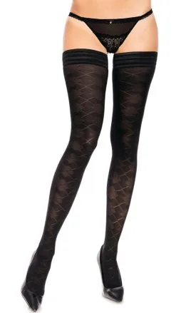 Glamory Dune 50 Halterlose Strümpfe Schwarz