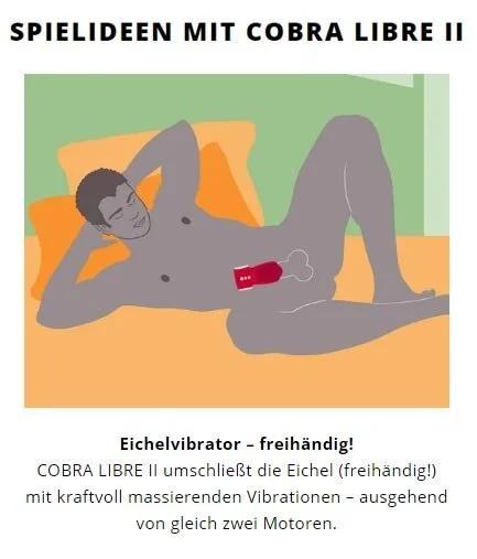 Fun Factory Eichelvibrator Cobra Libre II Rot-Schwarz – Bild 4