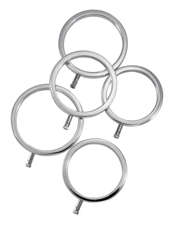 ELECTRASTIM Edelstahl Cock Ring Set 5 Größen