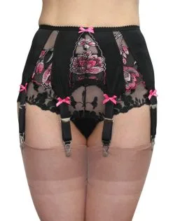 Ars Vivendi Flamingo Hüftgürtel Mit Spitze Und Mit 6 Haltern