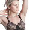Rago Shapewear ® Floraler Spitzen-BH Mokka