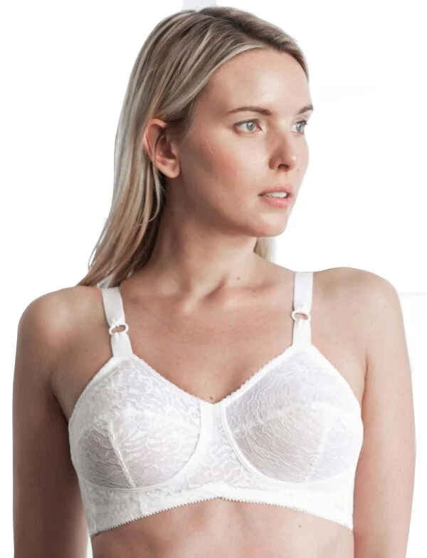 Rago Shapewear ® Floraler Spitzen-BH Weiß