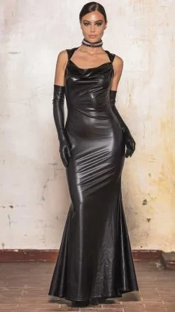 Patrice Catanzaro Gaelle Wetlook-Kleid