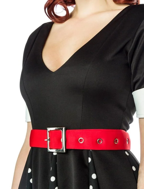 BELSIRA Godet Kleid Mit Weißen Punkten – Bild 3