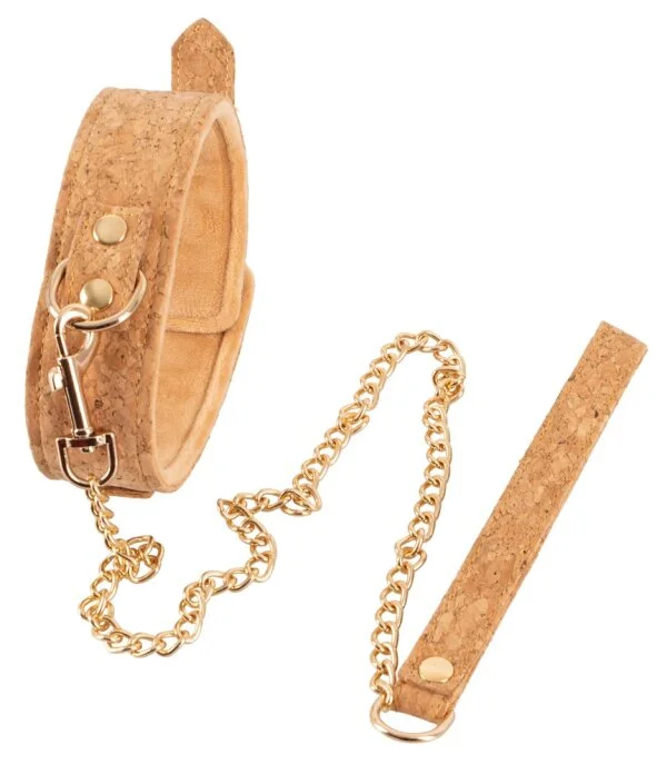 Vegan Fetish Halsfessel Aus Natürlichem Kork