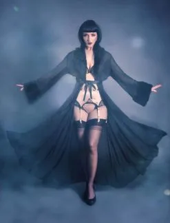 Lee Kleimann Hausmantel Mit Kunstpelz