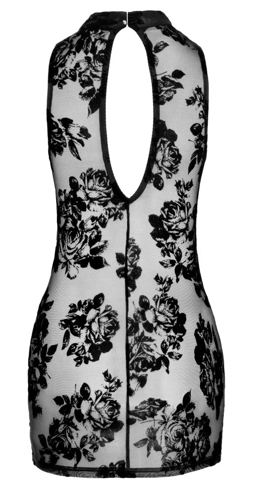 Noir Handmade Hautnahes Minikleid In Feiner Transparenz – Bild 5