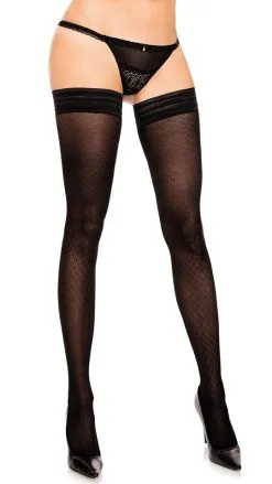 Glamory Honey 30 Halterlose Strümpfe Schwarz