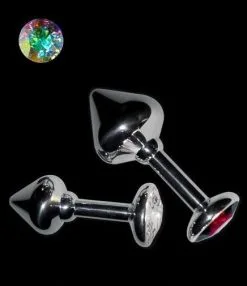 Jewel Plug Aluminium Mit Aurea Borealis 40 Mm