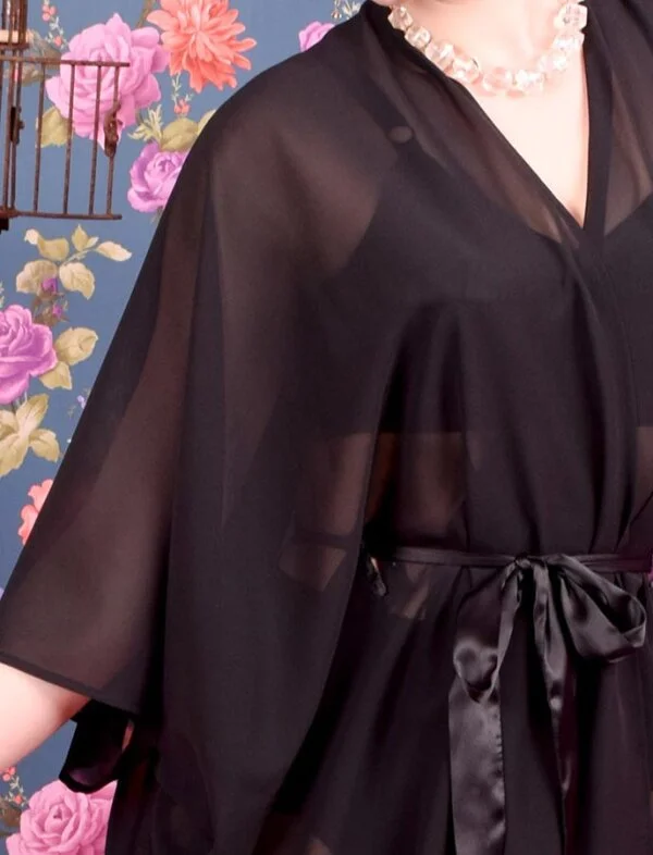 Kaftan Dressing Gown Elizabeth Schwarz – Bild 4