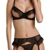 Passion Kerria Bügel-BH Ouvert, Strapsgurt Und Riostring Im Set