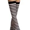 Fiore Klassische Ringel Kniestrümpfe Schwarz Weiß