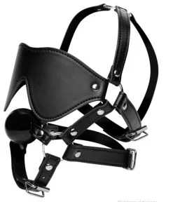 Kopfharness Mit Augenmaske Und Knebel