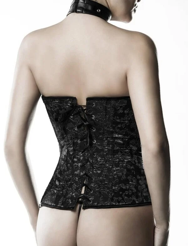 Grey Velvet Kunstleder-Korsett – Bild 2