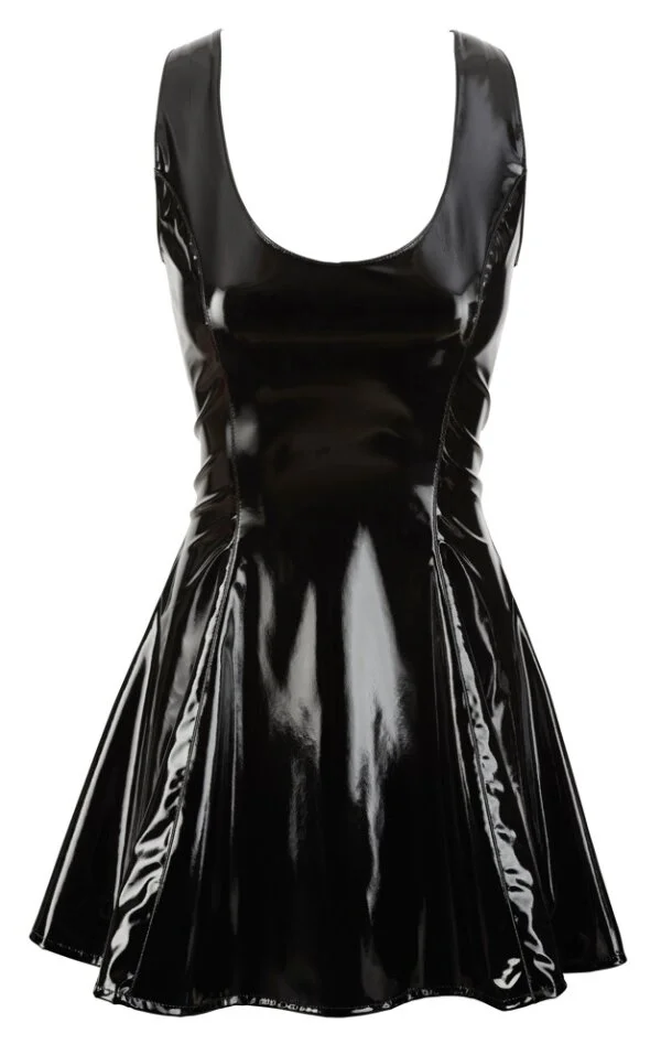 Black Level Kurzes Kleid Aus Lack – Bild 4