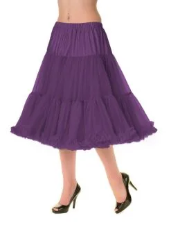 Langer Petticoat Aubergine