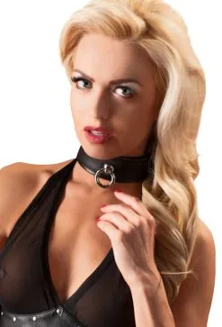 Leder-Halsfessel Verstellbar Von 32-50 Cm