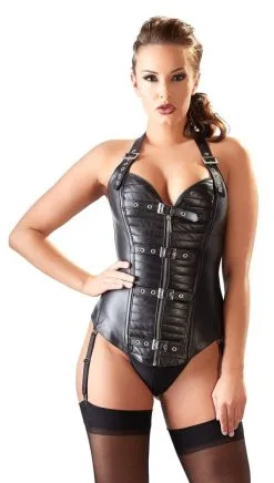 Zado Ledercorsage Mit Steppung