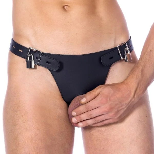 Lederslip Mit Analdildo – Bild 3