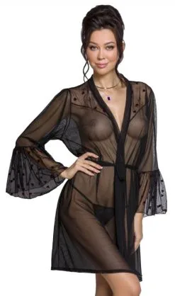 Passion Lovelia Hausmantel Schwarz