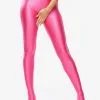 Miss O Wetlook Ouvert Strumpfhose Pink