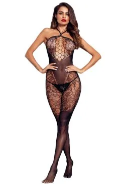 Nahtloser Neckholder Catsuit